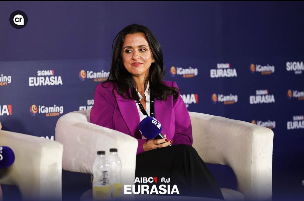 Rosi Bremec speaking at AIBC Eurasia