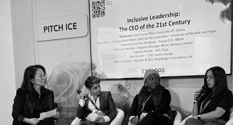 Rosi Bremec speaking on the Inclusive Leadership panel at ICE